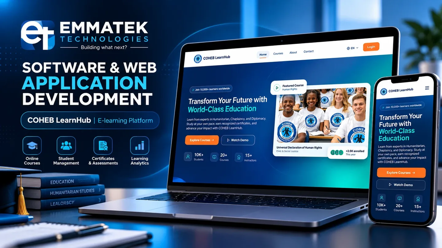 COHEB LearnHub e-learning platform by EmmaTek Technologies